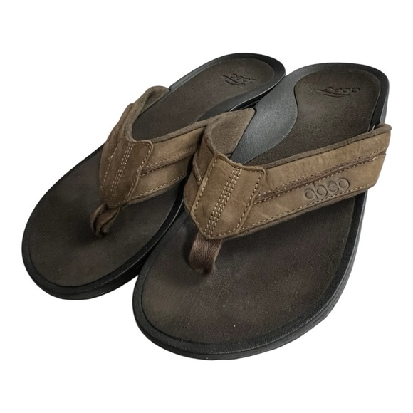 ABEO Men\'s Austin Neutral - Flip Flop Sandals in Brown Size 10Neutral main image 9